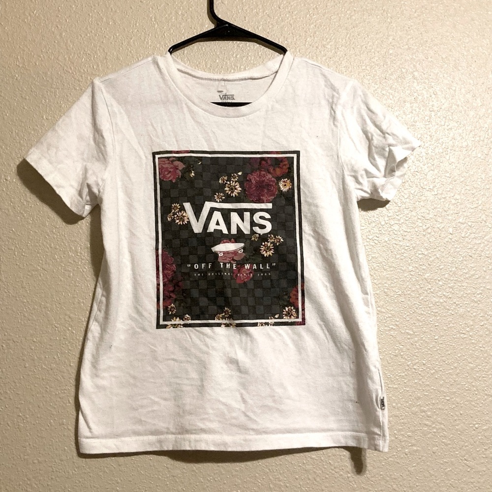 Floral vans kid shirt